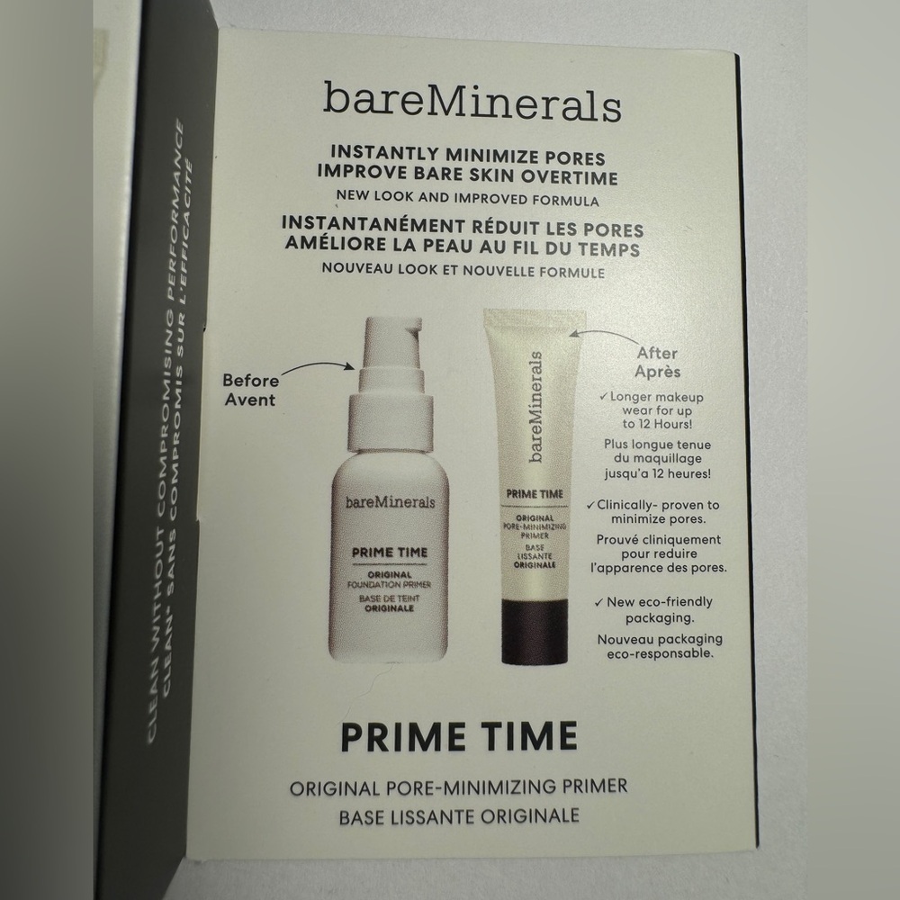 Bare Minerals Prime Time Original Pore Minimizing Makeup Primer Mini .23oz 7ml - Picture 2 of 7